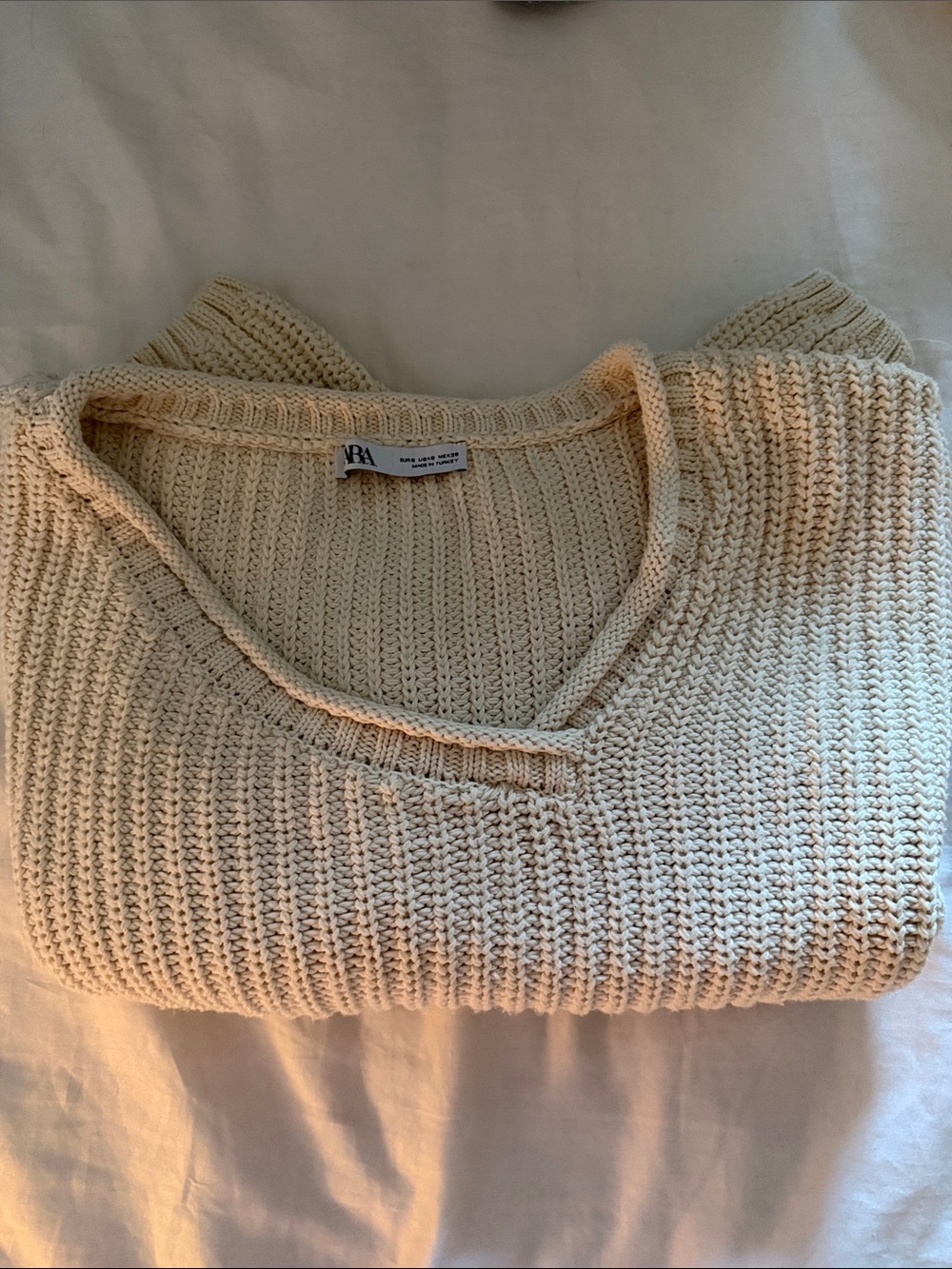 Zara Cropped Chunky Knit Sweater